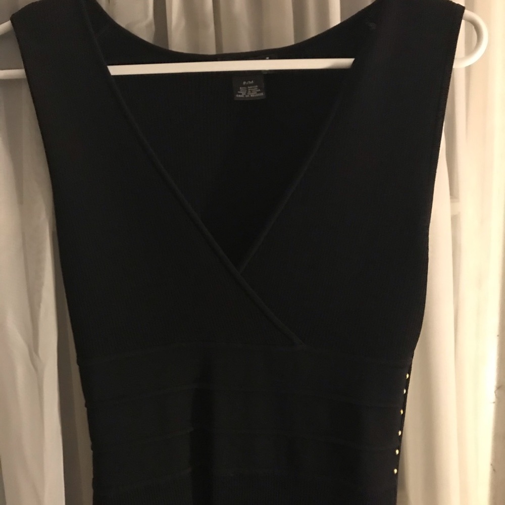 Ever Black Shell Top with Gold buttons